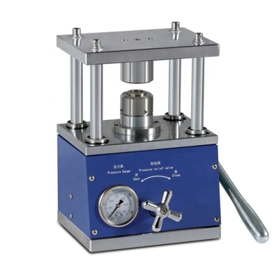 Máy uốn di động đồng xu phòng thí nghiệm cho pin nút 200kg / Cm2 Áp suất tối đa